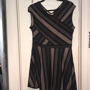 BCBG Dress Black & beige